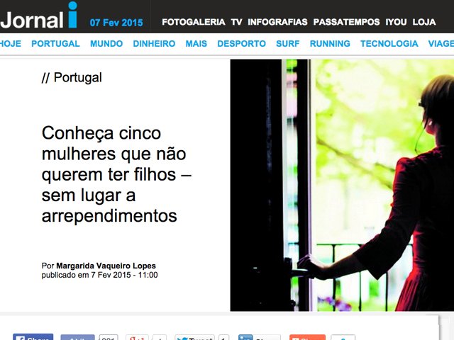 Read more about the article Jornal I: Childfree – Conheça 5 mulheres que não querem ter filhos